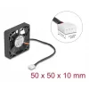 Fan DeLOCK 67314 5 cm Black Ball Bearing