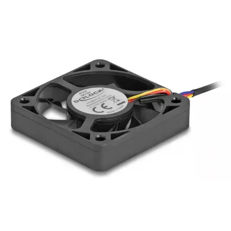 Fan DeLOCK 67314 5 cm Black Ball Bearing