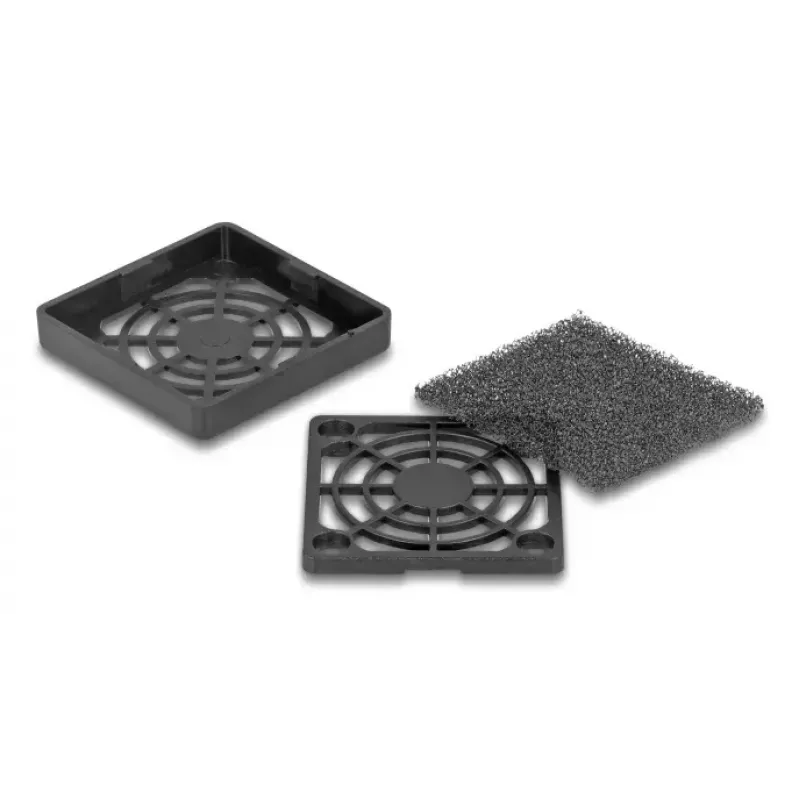 Fan grill DeLOCK 67309 ABS Black 43.5mm 32x32mm