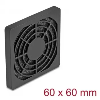 Fan grill DeLOCK 67310 ABS Black 64mm 50x50mm