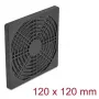 Fan grill DELOCK 67313, ABS black, 125×125 mm, mounting pattern 105×105 mm