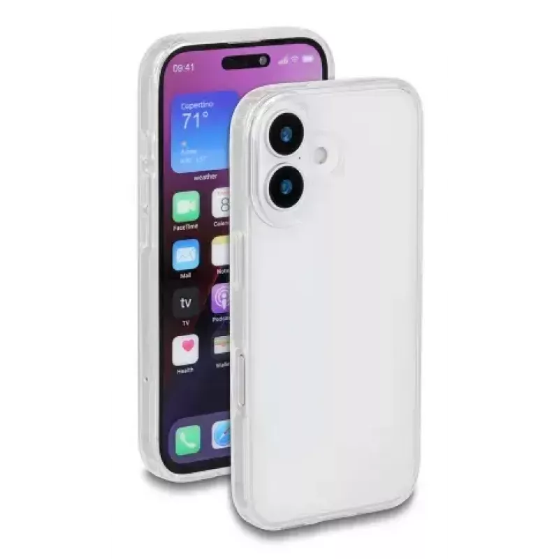 Protective Case for iPhone 17 by DELOCK, Clear, Cover, Fits 16 cm (6.3 inch) Screen