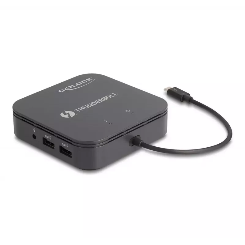 DeLOCK Thunderbolt 3 Mini Docking Station 8K DisplayPort HDMI USB LAN Audio PD 3.0