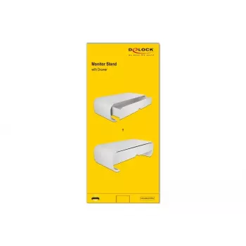 Monitor Stand DeLOCK 18324 with Drawer White