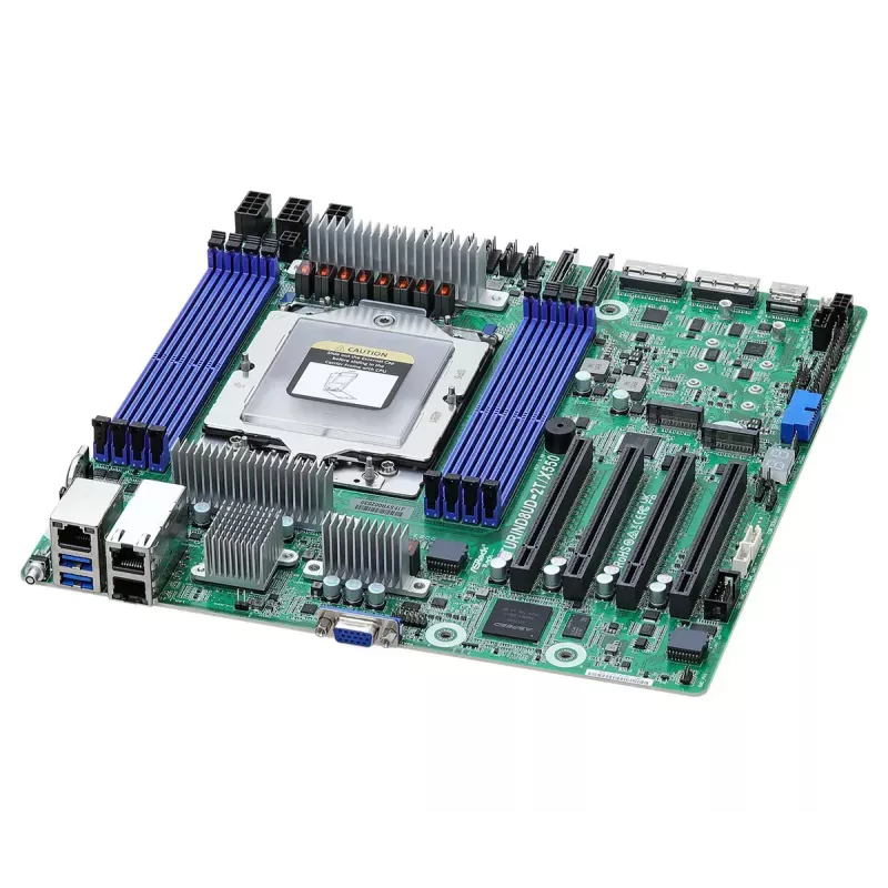 Motherboard ASROCK TURIND8UD-2T/X550 - AMD SoC, Socket SP5, 8x DIMM, up to 256 GB, 10GbE Intel X550-AT2