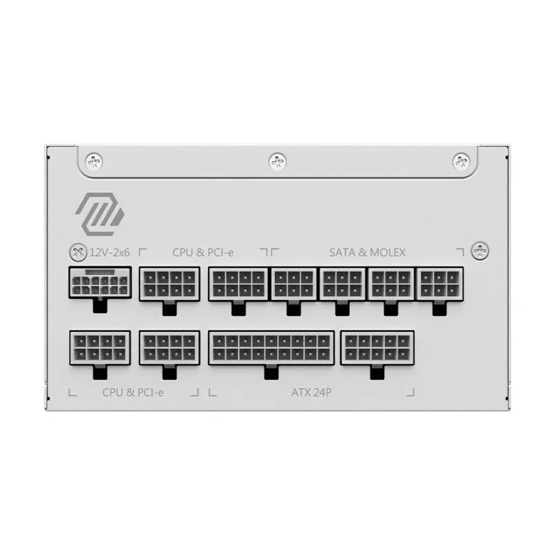 Power supply unit MSI MAG A1000GL PCIE5 WHITE 1000 W ATX 24-pin, 80 PLUS Gold, 135 mm fan