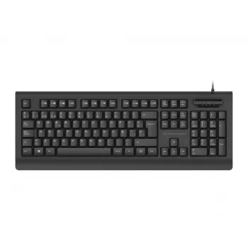 CONCEPTRONIC USB Keyboard with Smart ID Card Reader KAYNE01IT — Full-size 105-key, Italian layout, Wired, 1.5 m cable, Black