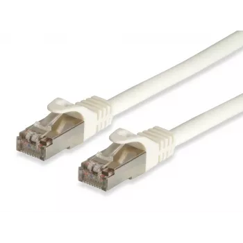 Equip Cat.6A Pro S/FTP Patch Cable, 15m, White, 15 m, Cat6a, S/FTP (S-STP), RJ-45, RJ-45, White