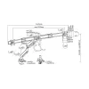 Equip 17 inch-27 inch Triple Monitor Desk Mount Bracket
