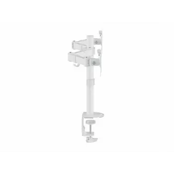 Equip 17 inch-32 inch Articulating Dual Monitor Desk Mount Bracket, White