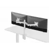 Equip 17 inch-32 inch Articulating Dual Monitor Desk Mount Bracket, White