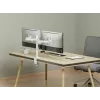 Equip 17 inch-32 inch Articulating Dual Monitor Desk Mount Bracket, White