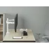 Equip 17 inch-32 inch Articulating Dual Monitor Desk Mount Bracket, White