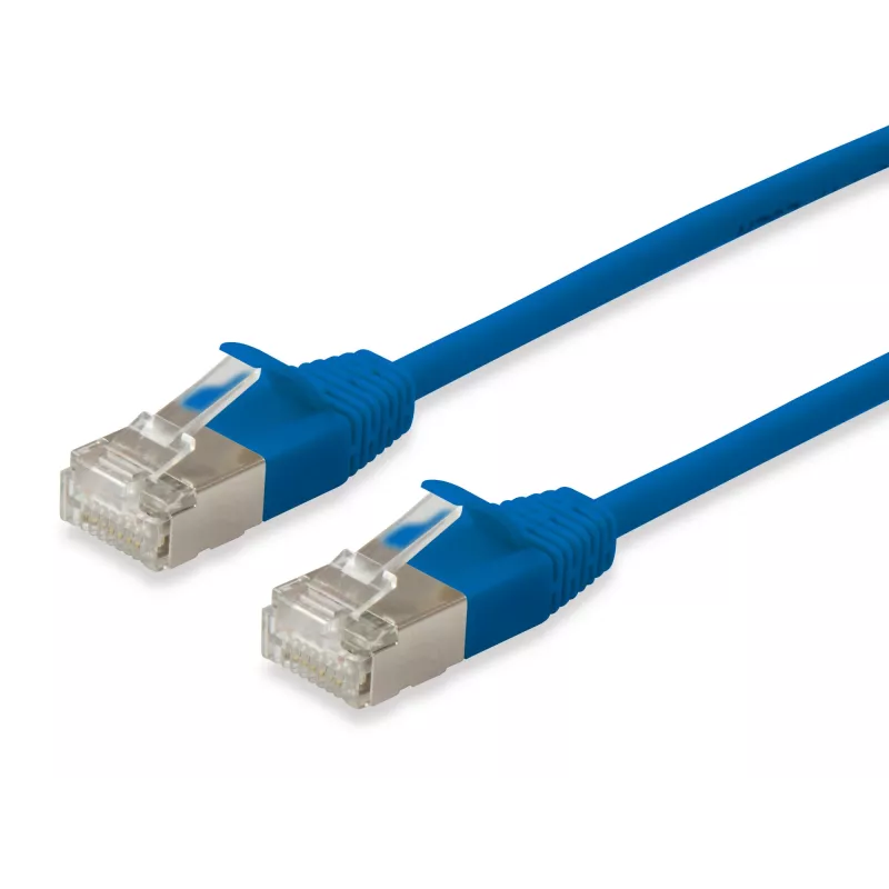 Equip Cat.6A F/FTP Slim Patch Cable 1.5m Blue 10000 Mbit/s