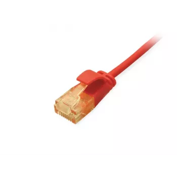 Equip Cat.6A U/UTP Slim Patch Cable 0.25m Red 10000 Mbit/s