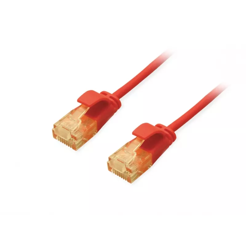 Equip Cat.6A U/UTP Slim Patch Cable 0.25m Red 10000 Mbit/s