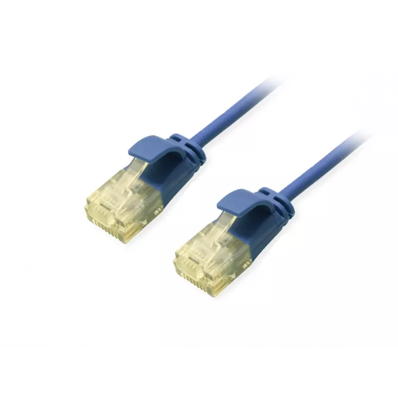 Equip Cat.6A U/UTP Slim Patch Cable 1m Blue 10000 Mbit/s