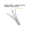 Network Cable Equip Cat.6A U/UTP Slim Patch Cable 5.0m Blue