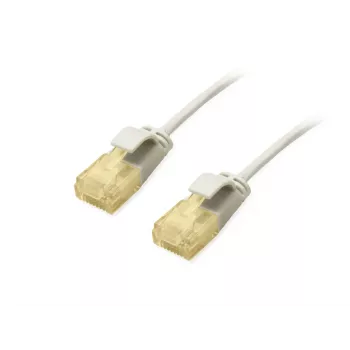 Equip Cat.6A U/UTP Slim Patch Cable 1.0m Grey 10000 Mbit/s