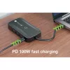 Techly IDATA USBC-HUB5WL AV extender AV transmitter & receiver Black