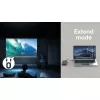 Techly IDATA USBC-HUB5WL AV extender AV transmitter & receiver Black