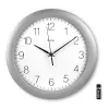 Hama Teneriffa Analog clock Round Silver, White