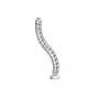 Cable sleeve Equip Double-Channel Cable Management Spine Silver