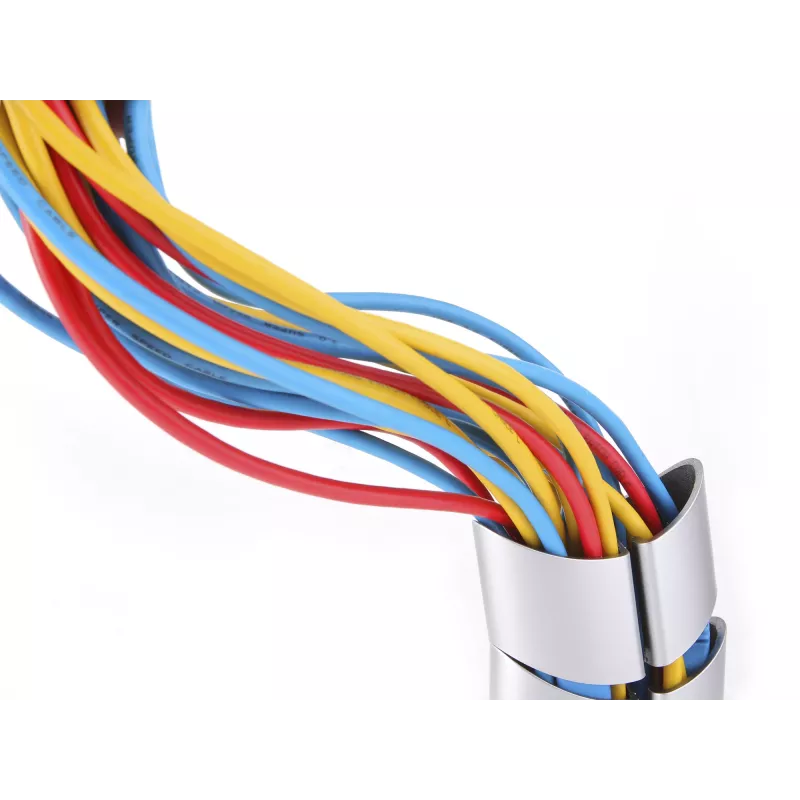 Cable sleeve Equip Double-Channel Cable Management Spine Silver