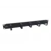 Equip 19 inch Cable management panel 1U with metal 5 brackets, Black