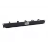 Equip 19 inch Cable management panel 1U with metal 5 brackets, Black