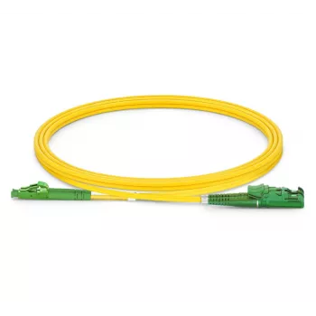 Fibre optic patch cable EQUIP E2000/APC to LC/APC 7.00 m SM Duplex OS2 Yellow