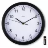 Hama Elba Quartz clock Round Black, White