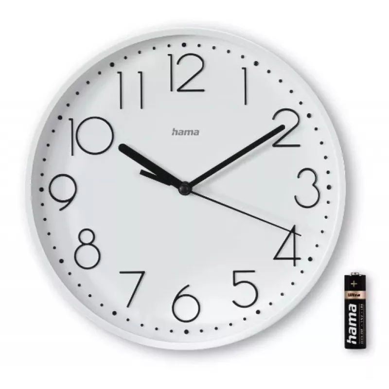 Hama Salina Quartz clock Round White