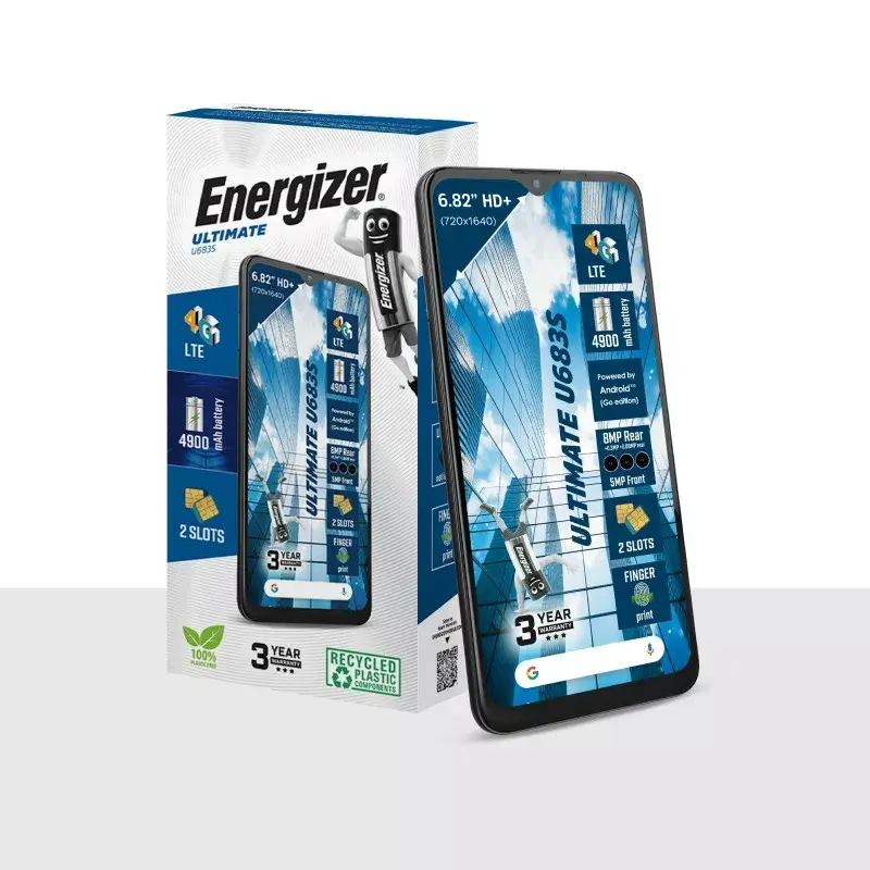 Smartphone Energizer U683SEU, 6.82 inch display, 2GB RAM, 64GB, black