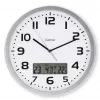 Hama 00185878 wall/table clock Analog clock Round Silver, White