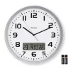 Hama 00185878 wall/table clock Analog clock Round Silver, White