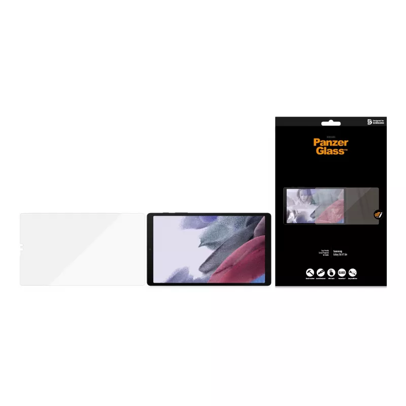 PanzerGlass ® Screen Protector Samsung Galaxy T A7 Lite, Samsung, Samsung - Galaxy Tab A7 Lite, Dry application, Scratch resistant, Shock resistant, Transparent, 1 pc(s)