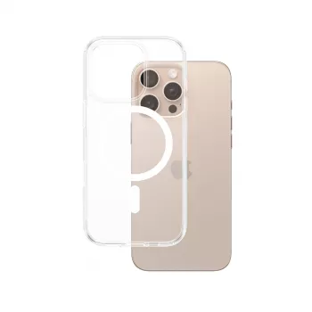 Cover PanzerGlass HardCase Transparent w. White MagSafe iPhone 16 Pro Max