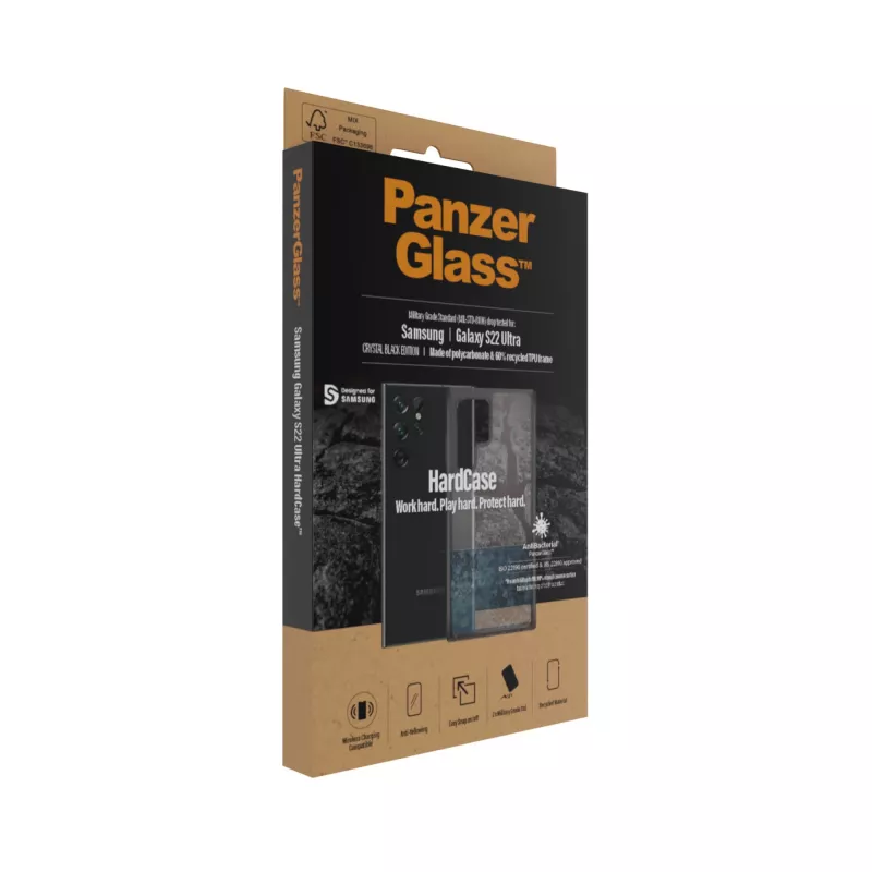 PanzerGlass ® HardCase Samsung Galaxy S22 Ultra 5G - Smokey Black