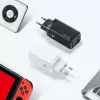 Charger usams T47 USB / USB‑C 65W PD Fast Charging — 65W USB Power Delivery, USB-A + USB-C ports