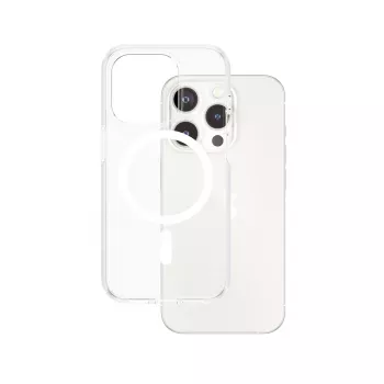 PanzerGlass CARE™ by ® Urban Combat Case Transparent w. White MagSafe iPhone 15 Pro