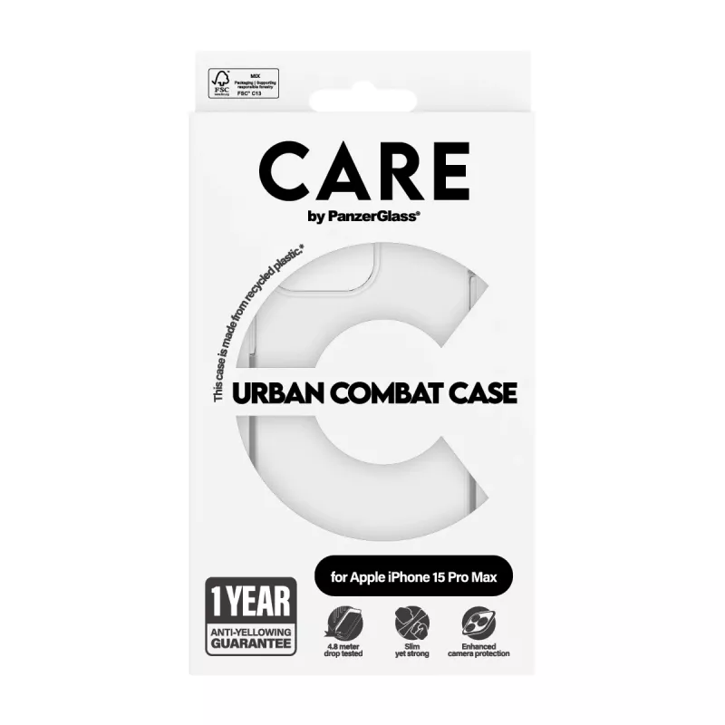 PanzerGlass CARE™ by ® Urban Combat Case Transparent iPhone 15 Pro Max