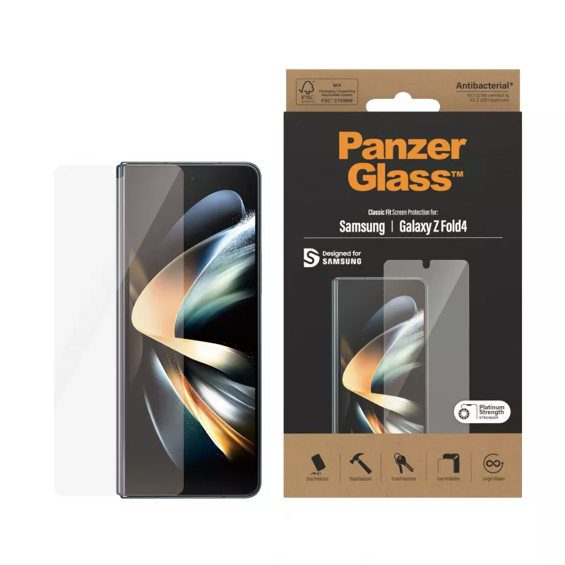 Screen protector PanzerGlass Samsung Galaxy Z Fold4 Anti-bacterial Scratch resistant