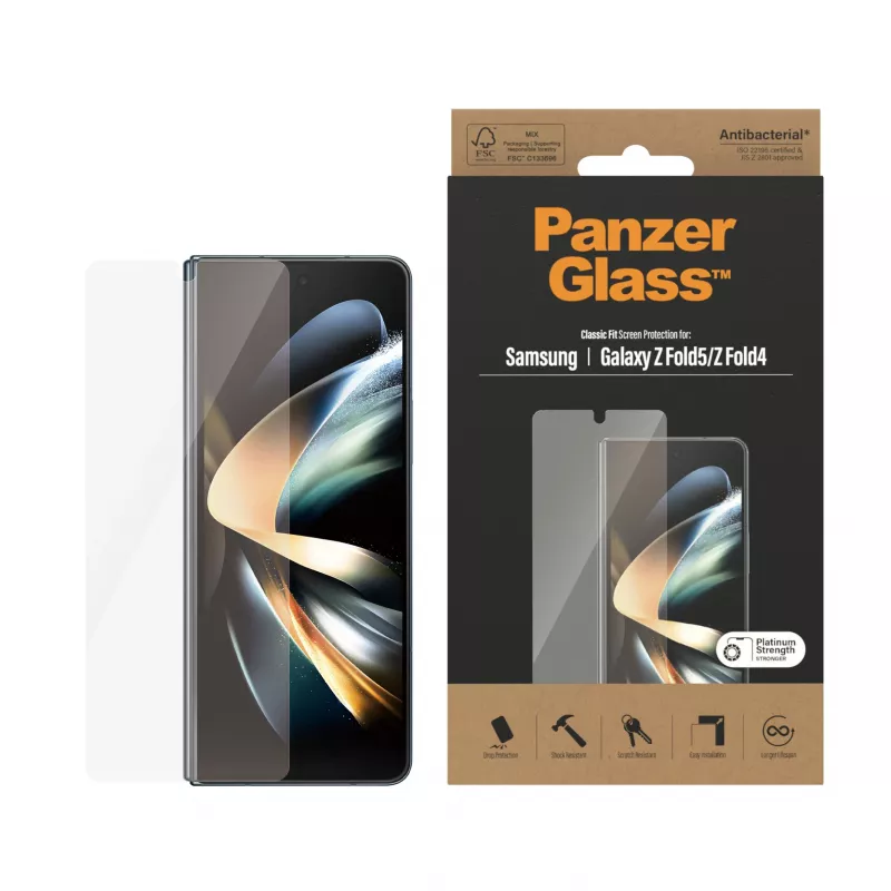 Screen protector PanzerGlass Samsung Galaxy Z Fold4 Anti-bacterial Scratch resistant