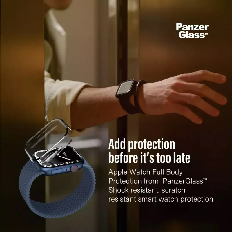 PanzerGlass ® Full body Case Transparent Apple Watch SE 3 | SE | 6 | 5 | 4 | 44mm