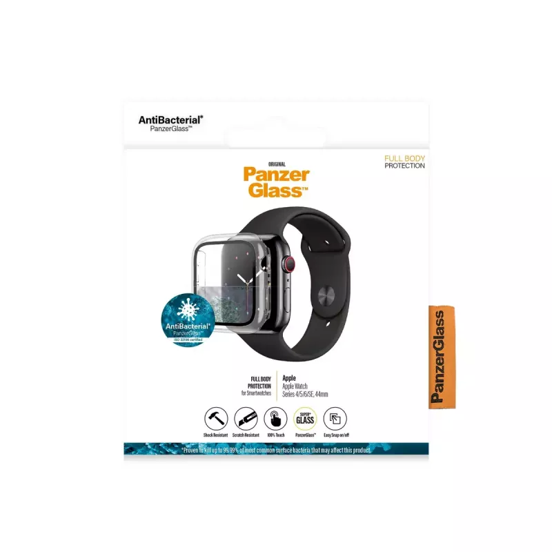 PanzerGlass ® Full body Case Transparent Apple Watch SE 3 | SE | 6 | 5 | 4 | 44mm