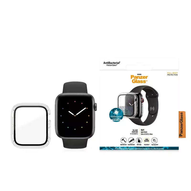 PanzerGlass ® Full body Case Transparent Apple Watch SE 3 | SE | 6 | 5 | 4 | 44mm