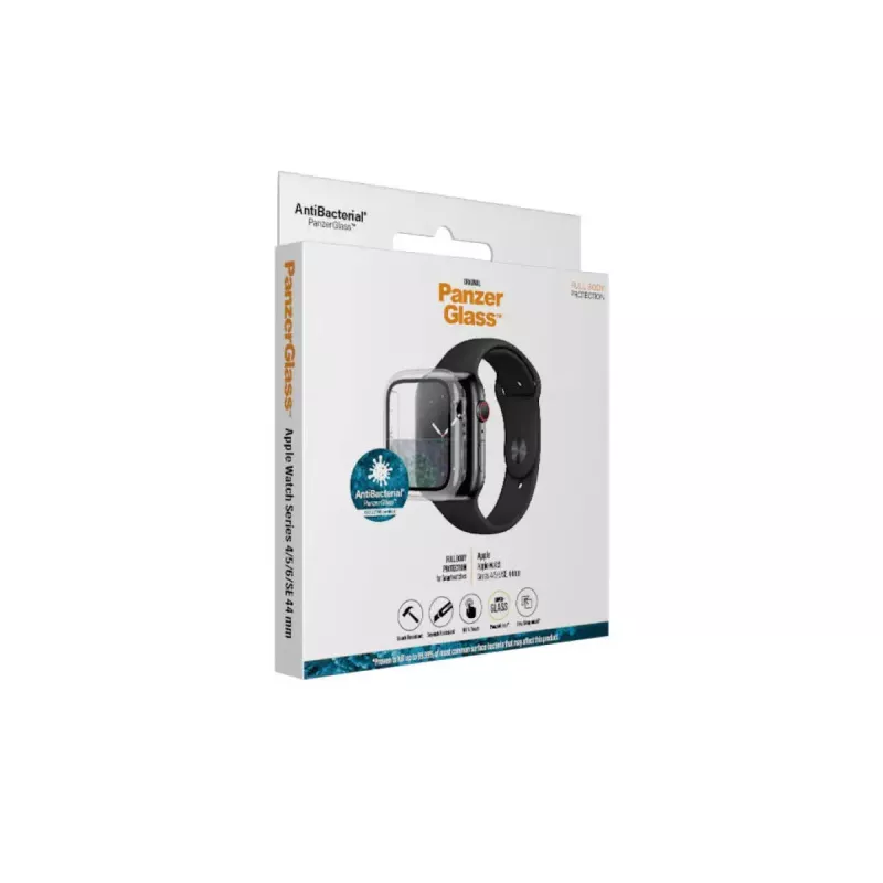 PanzerGlass ® Full body Case Transparent Apple Watch SE 3 | SE | 6 | 5 | 4 | 44mm