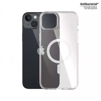 PanzerGlass ® HardCase Transparent w. White MagSafe iPhone 14 Plus