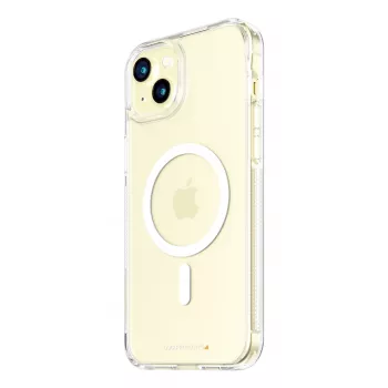 Protective HardCase MagSafe phone case PanzerGlass for iPhone 15 Plus — transparent recycled plastic, fits 6.69 inch screen
